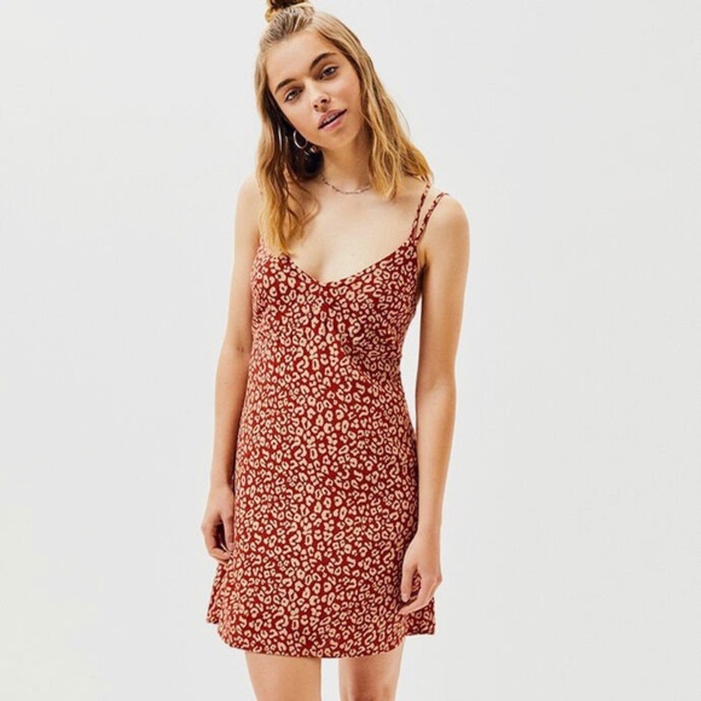 KENDALL & KYLIE Red Cheetah Print Dress